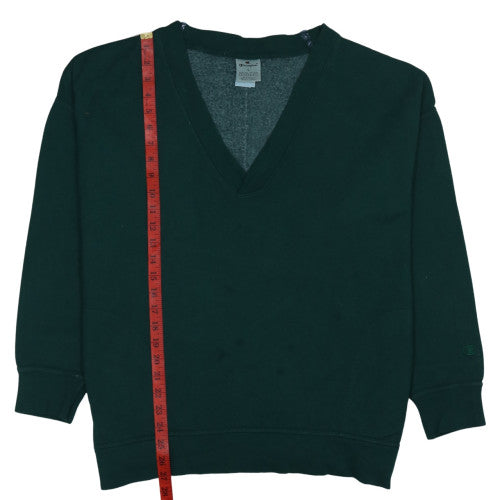 Champion Mens Green V-Neck Pullover Sweatshirt Size L