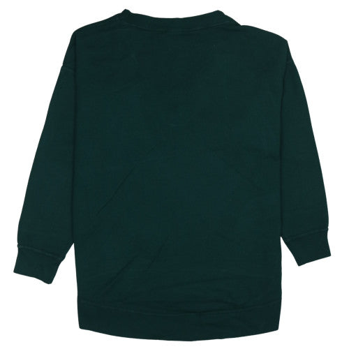Champion Mens Green V-Neck Pullover Sweatshirt Size L
