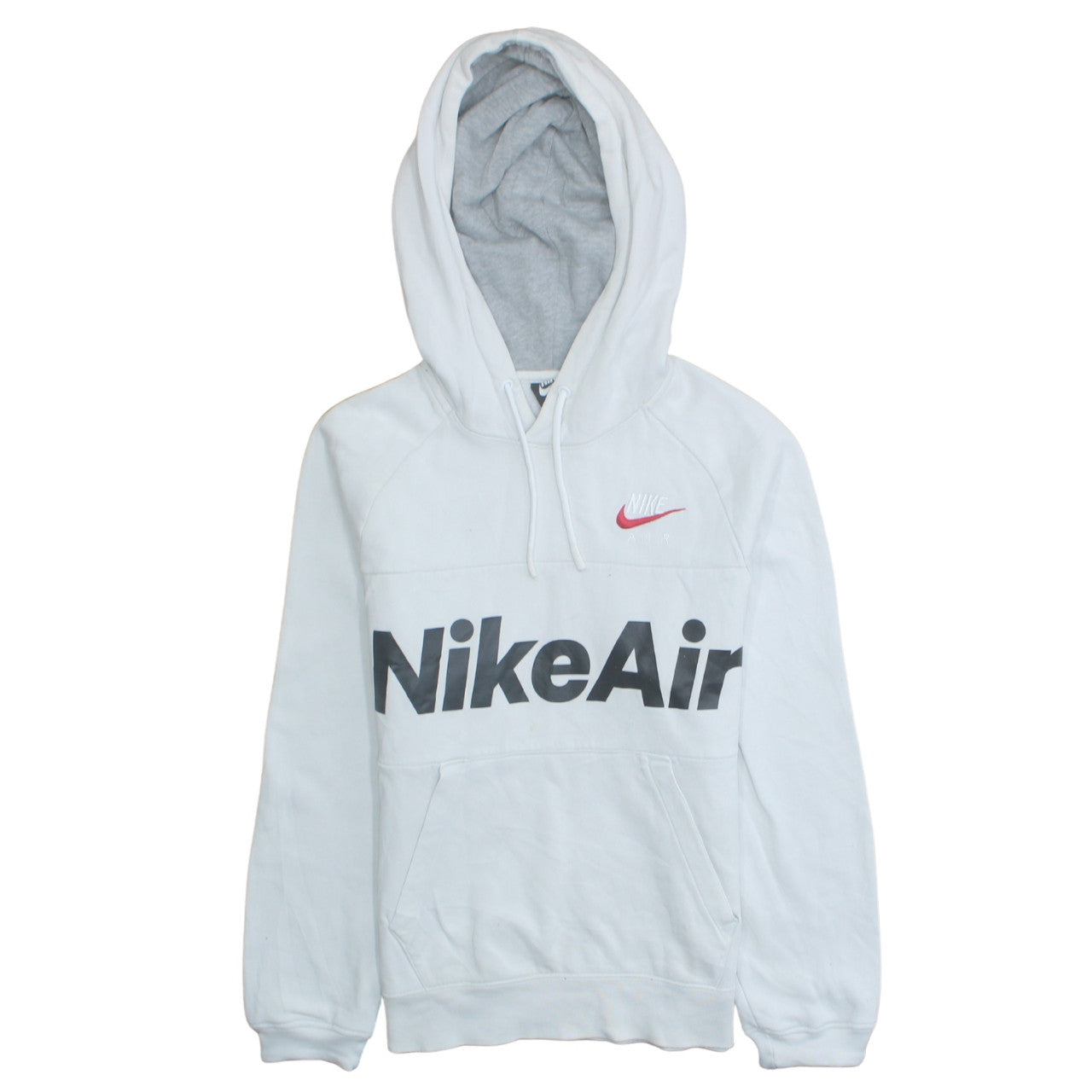 Nike Men's White XS Pullover Hoodie with Logo Print