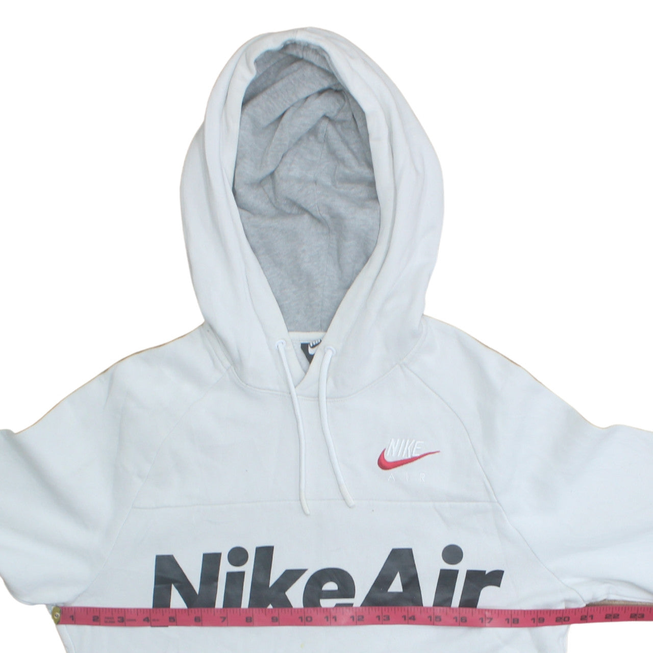 Nike Men's White XS Pullover Hoodie with Logo Print