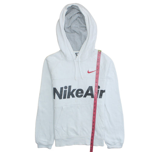 Nike Men's White XS Pullover Hoodie with Logo Print