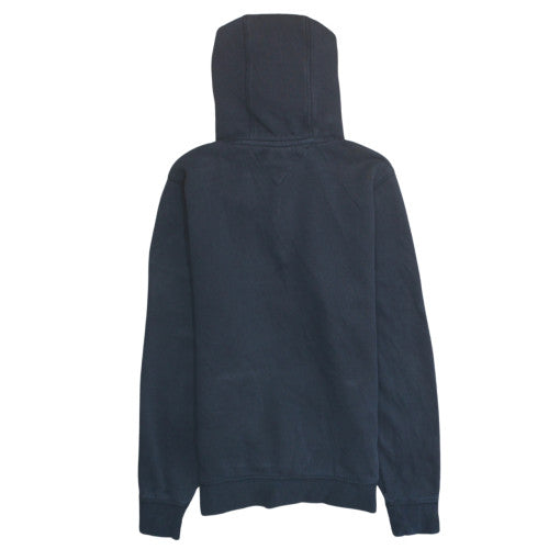 Tommy Hilfiger Men's Blue Pullover Hoodie S Logo Fleece Sweatshirt