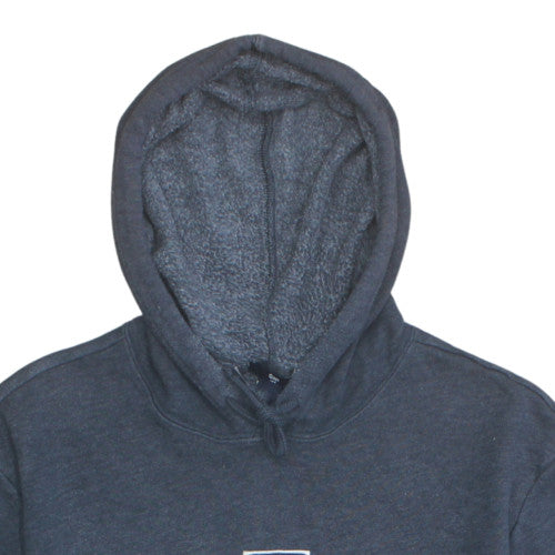 GAP Mens Grey Short Sleeve Pullover Hoodie L Fleece Logo