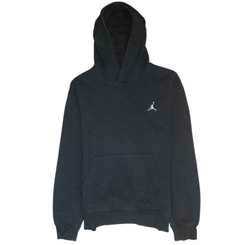Jordan Men's Black Pullover Hoodie L Logo Fleece Sweatshirt