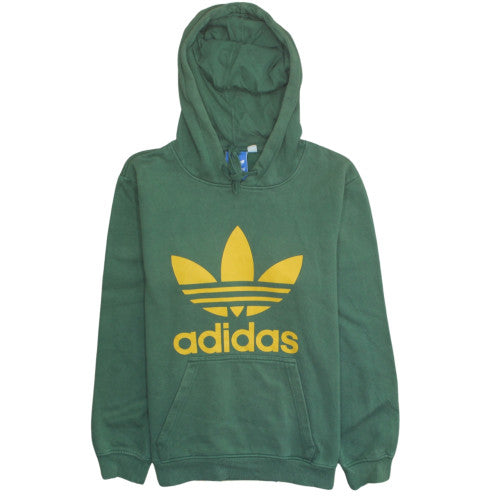 Adidas Men's Green Pullover Hoodie Size S Graphic Sportswear