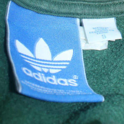 Adidas Men's Green Pullover Hoodie Size S Graphic Sportswear