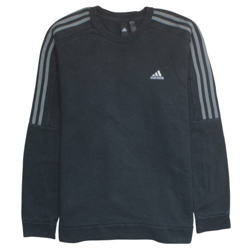 Adidas Mens Black XL Pullover Sweatshirt Crew Neck Classic Style
