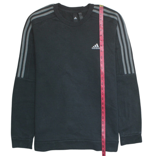 Adidas Mens Black XL Pullover Sweatshirt Crew Neck Classic Style