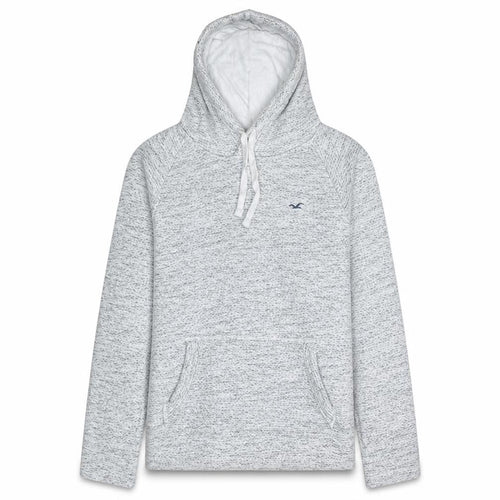 Hollister Women’s Grey Pullover Hoodie Small Soft Fleece Lined Casual