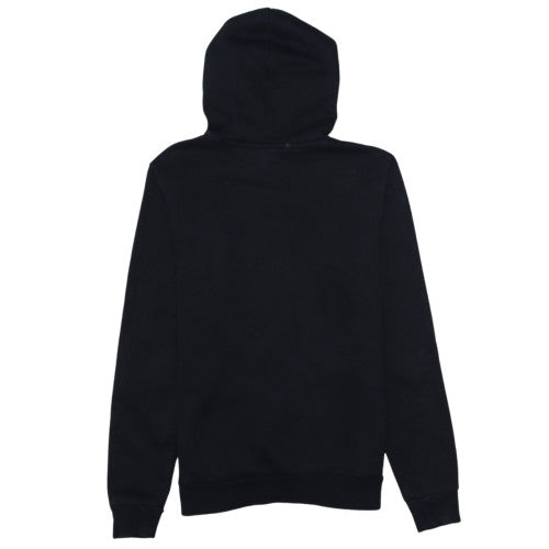 Puma Womens Black Pullover Hoodie Size 16 Logo Print Casual