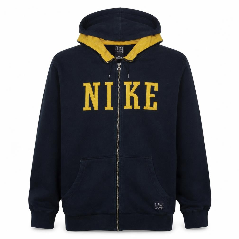 Nike Men's Blue Full Zip Hoodie Medium Sportswear Sweatshirt
