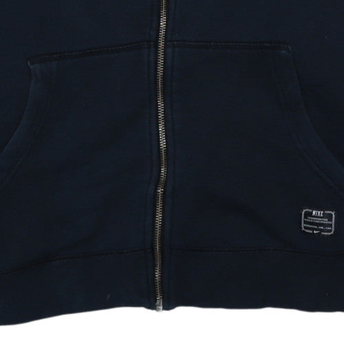 Nike Men's Blue Full Zip Hoodie Medium Sportswear Sweatshirt