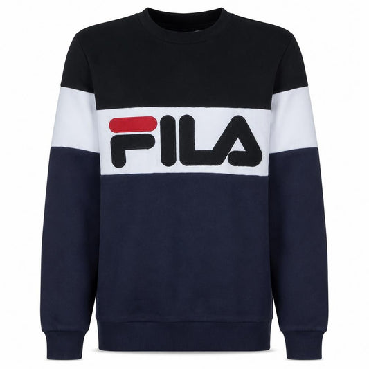 Front view of Fila men’s multicoloured medium crew neck pullover sweatshirt