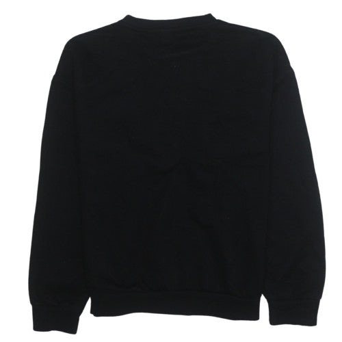Disney Womens Black Large Sweatshirt Pluto Mickey Donald Goofy Graphic Print