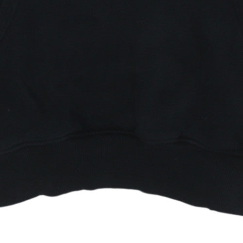 The North Face Men's Black Pullover Hoodie Medium Logo Cotton