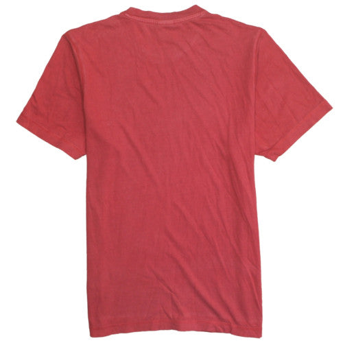 Nike Men's Red Crew Neck Short Sleeve Cotton T-Shirt Size S