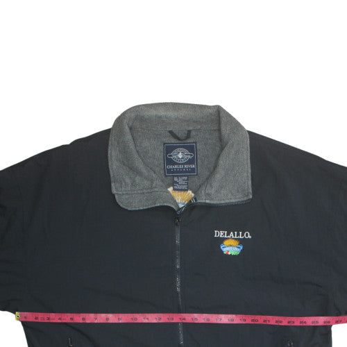 Charles River Apparel Men's Black XL Windbreaker Jacket Nylon Polyester Lined