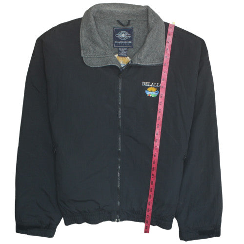 Charles River Apparel Men's Black XL Windbreaker Jacket Nylon Polyester Lined