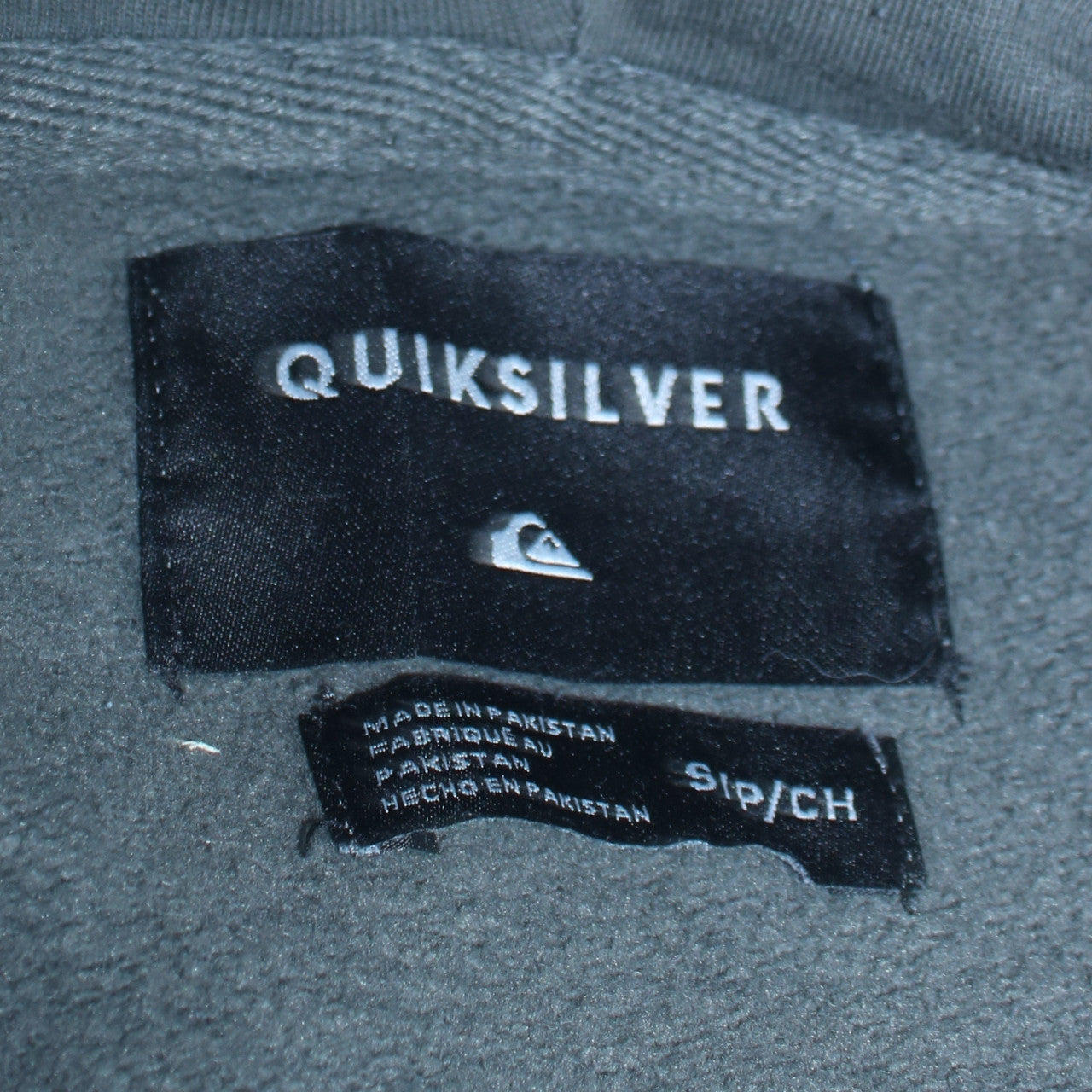 Quiksilver Men’s Green Full Zip Hoodie Size S Regular Fit