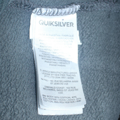 Quiksilver Men’s Green Full Zip Hoodie Size S Regular Fit