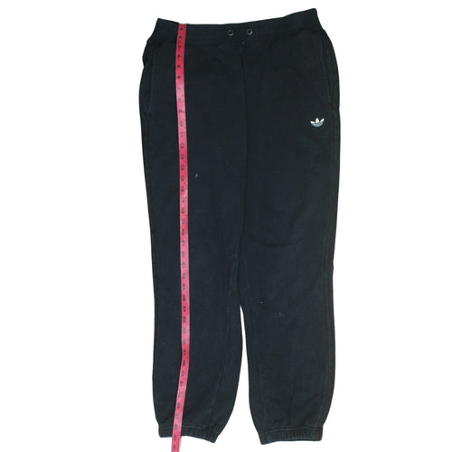 Adidas Men's Black Jogger Trousers L Fleece Regular Fit Activewear