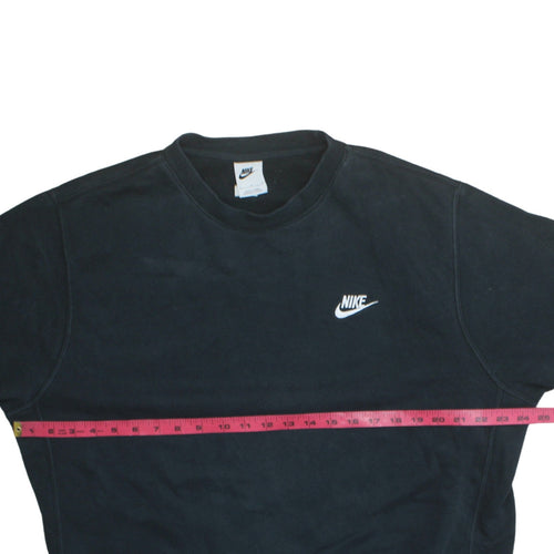 Nike Women’s Black Large Crew Neck Pullover Sweatshirt Classic Logo