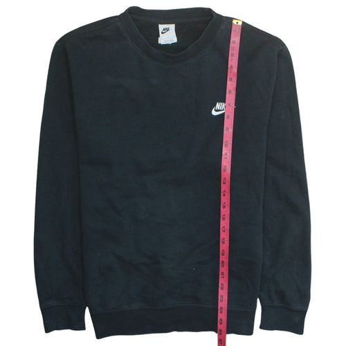 Nike Women’s Black Large Crew Neck Pullover Sweatshirt Classic Logo