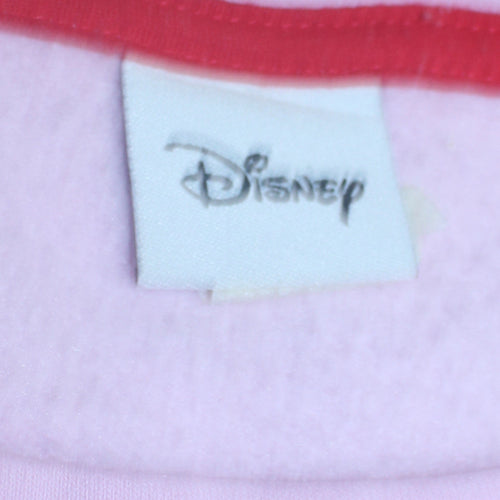 Disney Women Pink Stitch & Angel Sweatshirt UK 20-22 Pullover