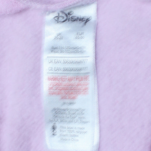 Disney Women Pink Stitch & Angel Sweatshirt UK 20-22 Pullover