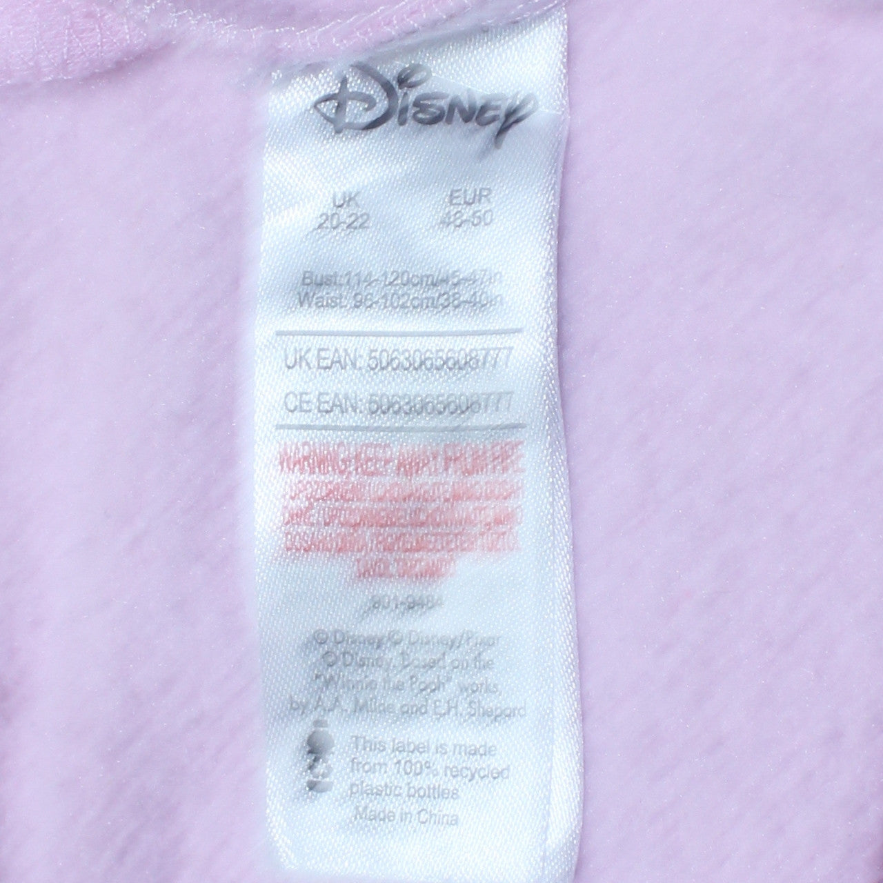 Disney Women Pink Stitch & Angel Sweatshirt UK 20-22 Pullover