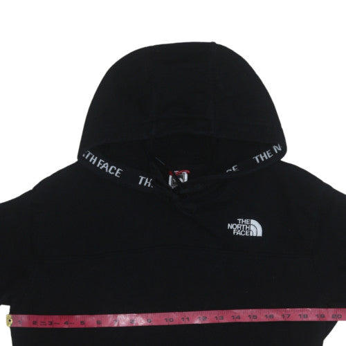 The North Face Womens Black Pullover Hoodie Size S 100% Cotton Logo