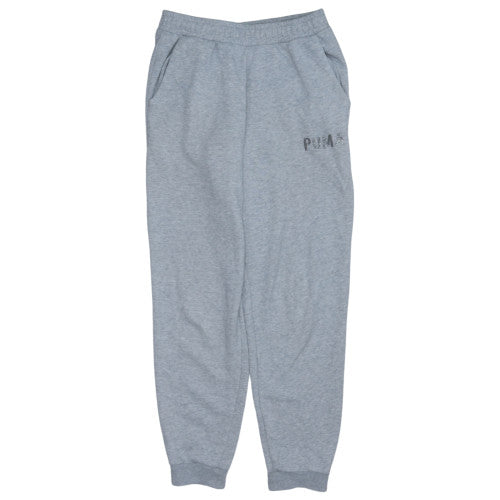 Puma Girls Grey Jogger Sweatpants Size 12 Years Elastic Waist Activewear