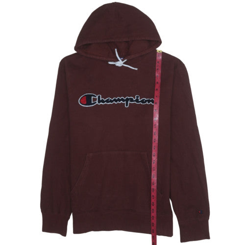Champion Men's Brown XL Pullover Hoodie Embroidered Logo