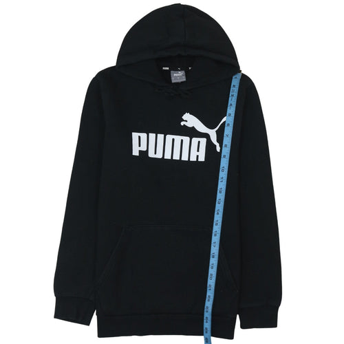 Puma Men's Black Pullover Hoodie Small Logo Sportswear