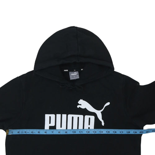 Puma Men's Black Pullover Hoodie Small Logo Sportswear