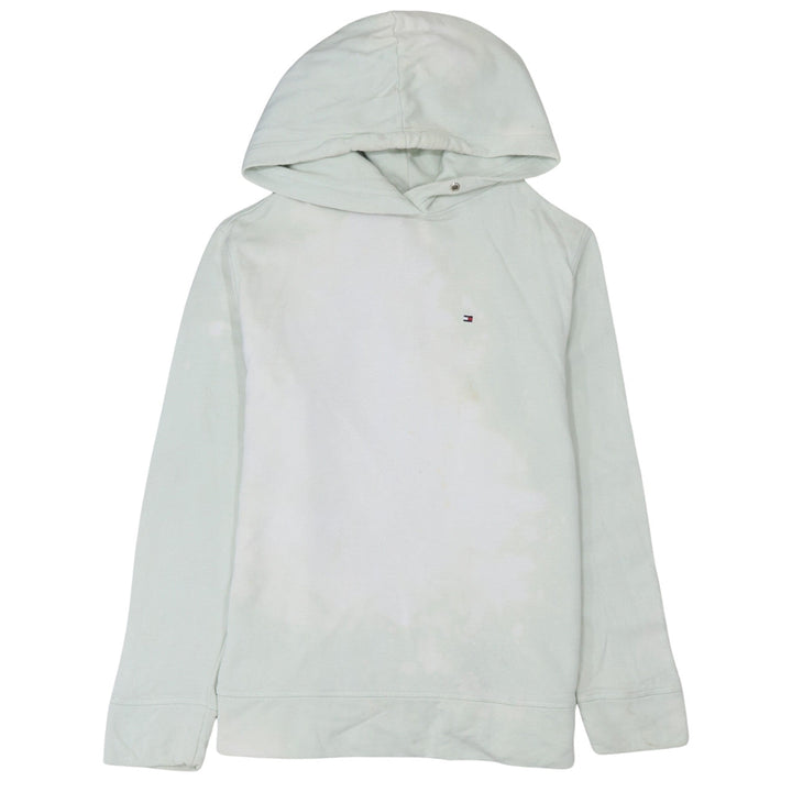 Tommy Hilfiger Men's White Pullover Hoodie Medium Logo Cotton