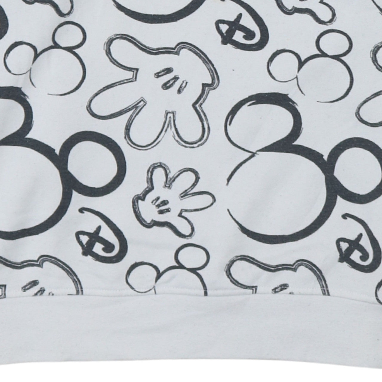 Disney Primark Women White Mickey Print Pullover Sweatshirt UK 12/14