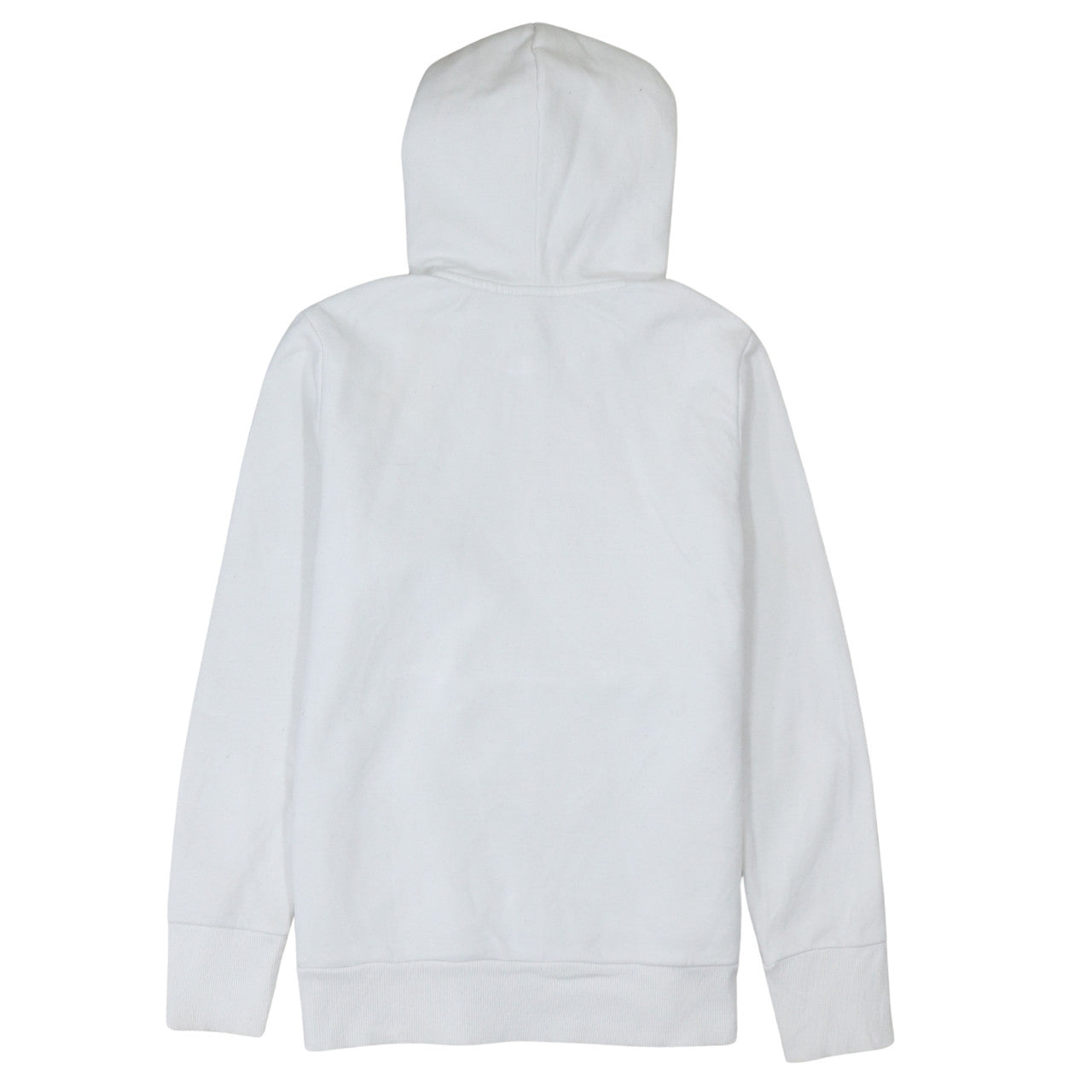 Adidas Women White Pullover Hoodie Size 16-18 Logo Print Casual