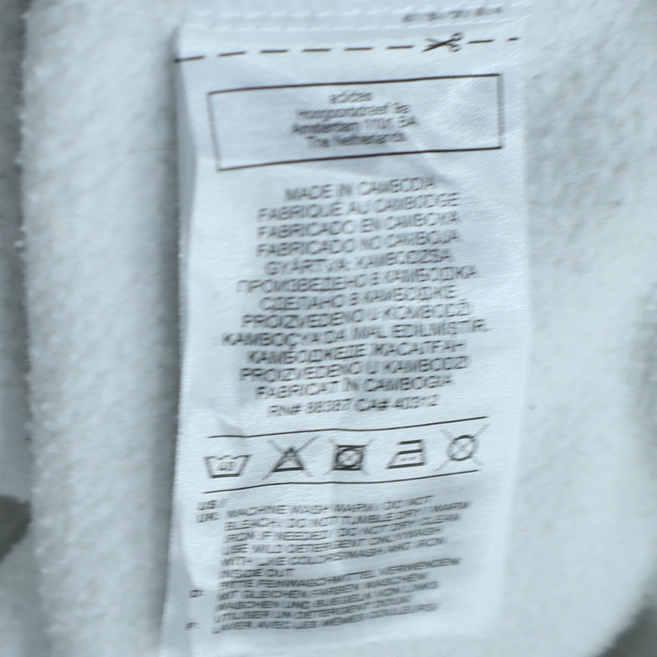 Adidas Women White Pullover Hoodie Size 16-18 Logo Print Casual