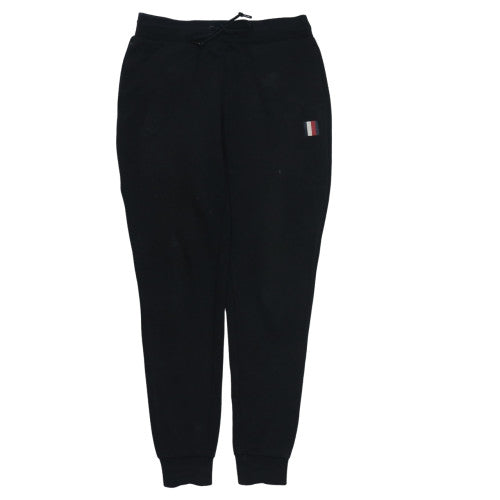 Tommy Hilfiger Men's Black Jogger Sweatpants S Fleece Cotton Blend