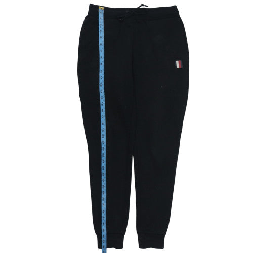 Tommy Hilfiger Men's Black Jogger Sweatpants S Fleece Cotton Blend