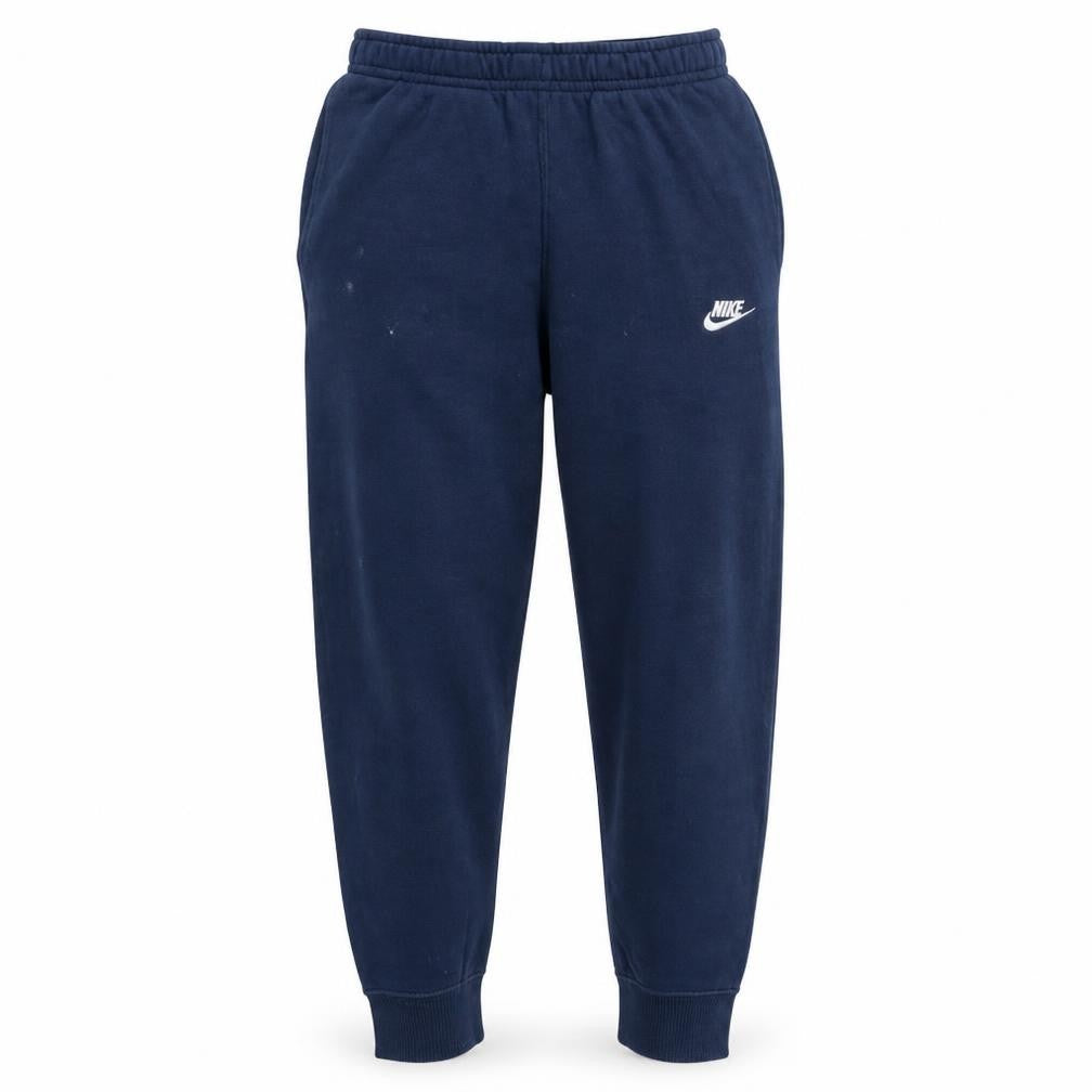 Nike Men Navy Blue Jogger Sweatpants M Elastic Waist Fleece Lined