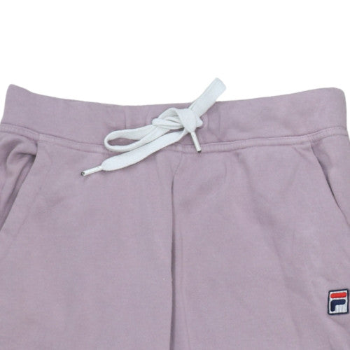 FILA Womens Pink Jogger Trousers Size S Regular Fit Fleece Activewear