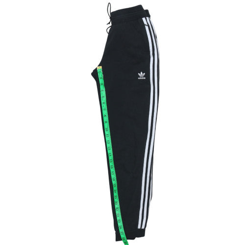 Adidas Women's Black Track Pants Size 6 Regular Fit Zip Pocket Joggers