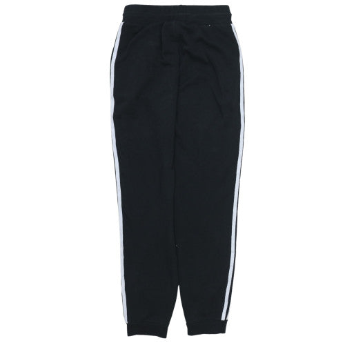 Adidas Women's Black Track Pants Size 6 Regular Fit Zip Pocket Joggers
