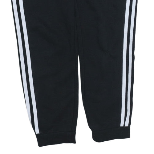 Adidas Women's Black Track Pants Size 6 Regular Fit Zip Pocket Joggers