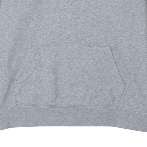 Nike Women’s Grey Pullover Hoodie XL Cotton Blend Sportswear