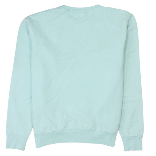 Fila Women’s Mint Green Cotton Blend Crew Neck Pullover Sweatshirt L