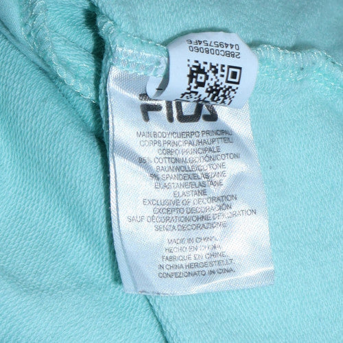 Fila Women’s Mint Green Cotton Blend Crew Neck Pullover Sweatshirt L