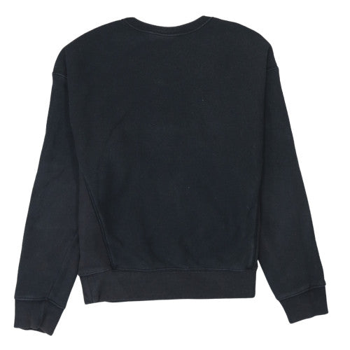 Champion Womens Black Small Reverse Weave Crew Neck Sweatshirt